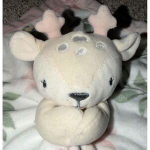 Lullaby Lane Pink Fawn Deer Security Blanket Lovey Blankey